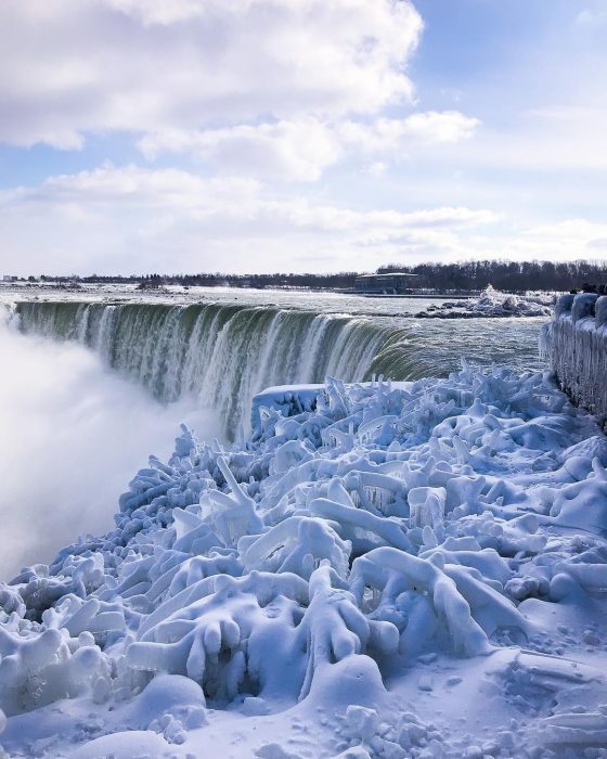 cataratas del niágara congeladas