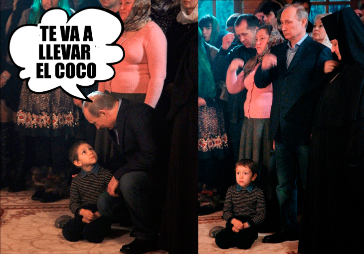 putin asusta niño