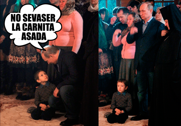 putin asusta niño