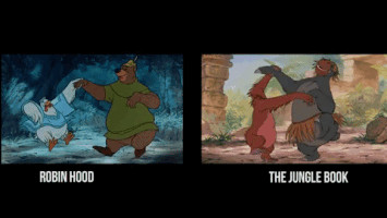 Disney usa las mismas ilustraciones en diferentes películas
