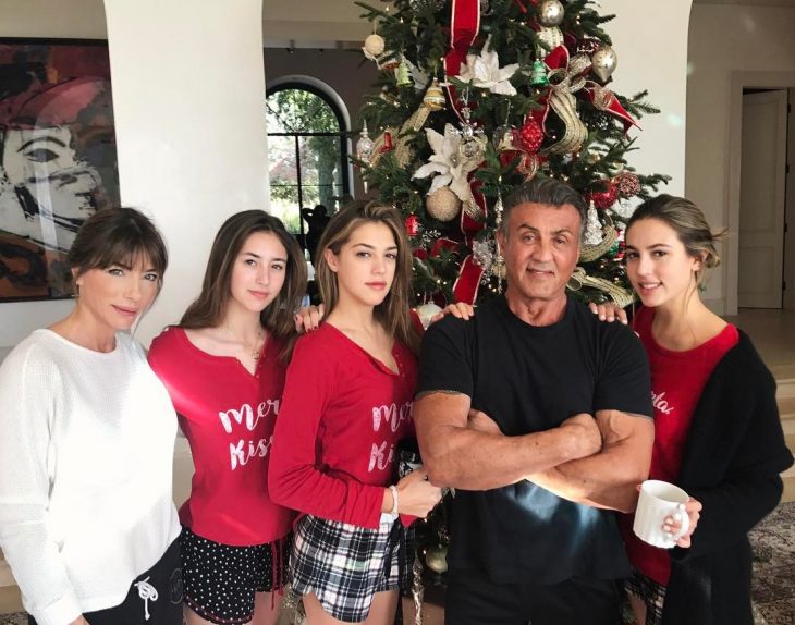 Sylvester Stallone y familia
