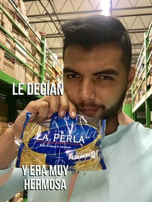 Historia con productos de supermercado