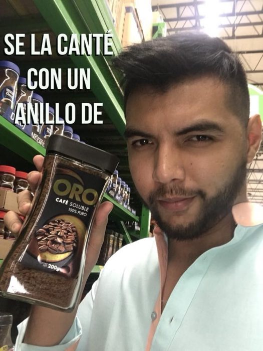 Historia con productos de supermercado