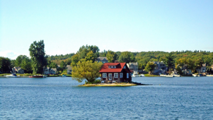 Casa en isla pequeña