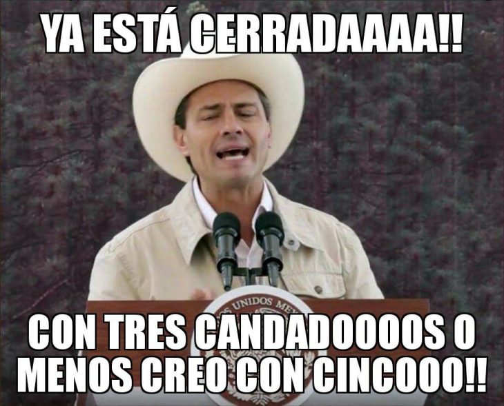 peña canta sombrero meme