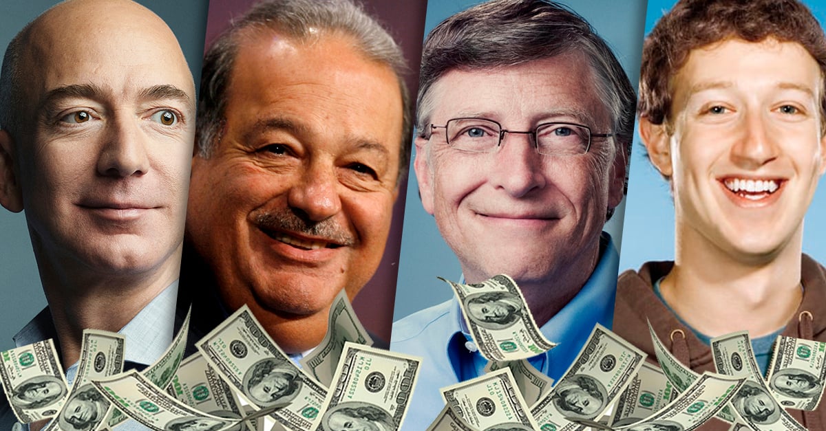 Ellos son los 10 más ricos del mundo y cuánto dinero tienen