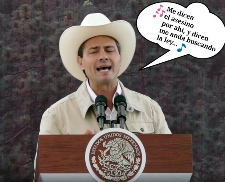 peña canta sombrero meme