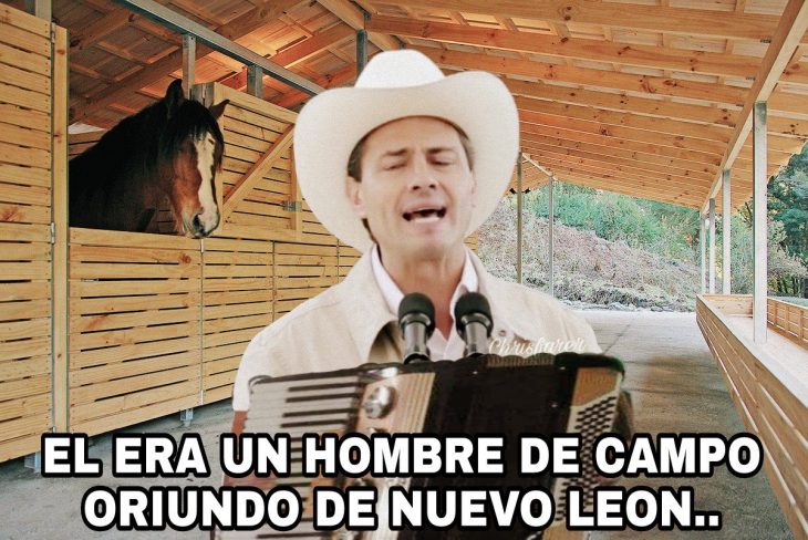 peña canta sombrero meme