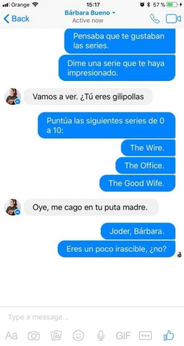 Conversación en Internet