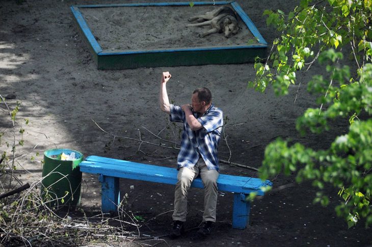 Fotografió una banca durante 10 años