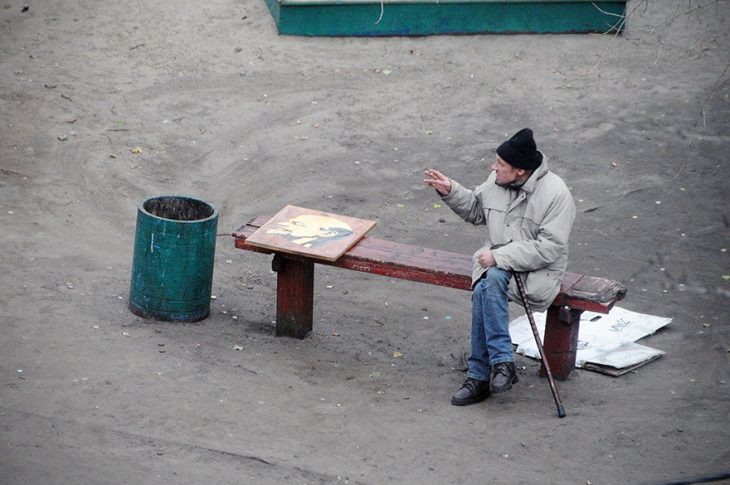 Fotografió una banca durante 10 años