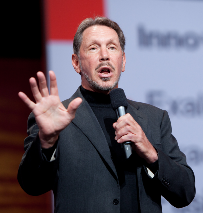 Larry Ellison en charla