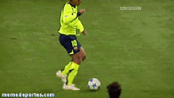 Jugada de Ronaldinho