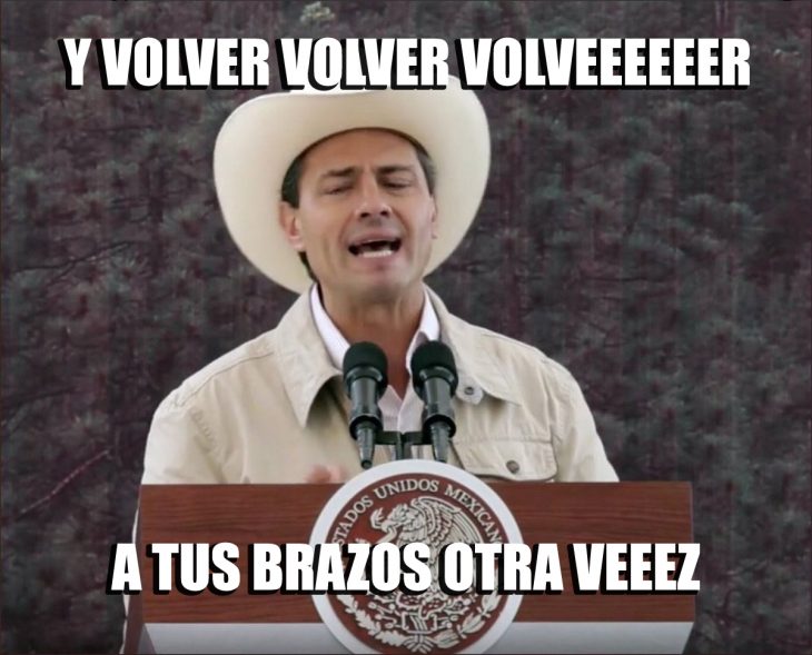 peña canta sombrero meme