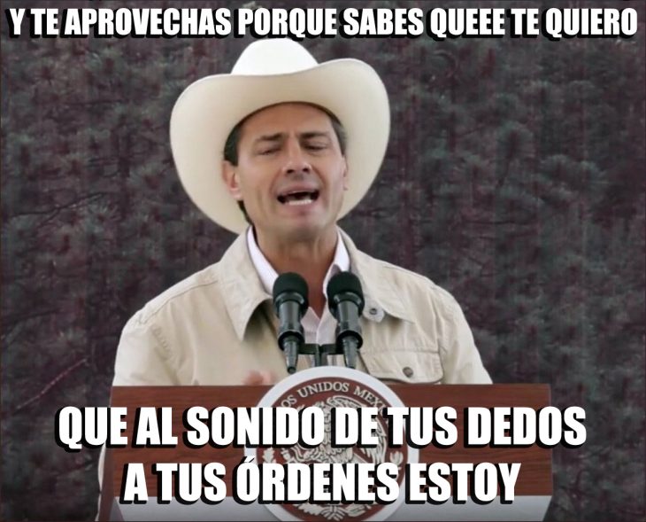 peña canta sombrero meme