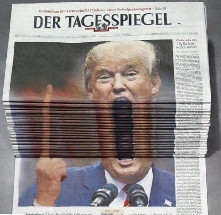 Trump en periódicos