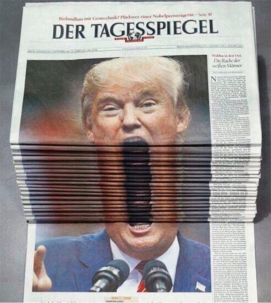 Trump en periódicos