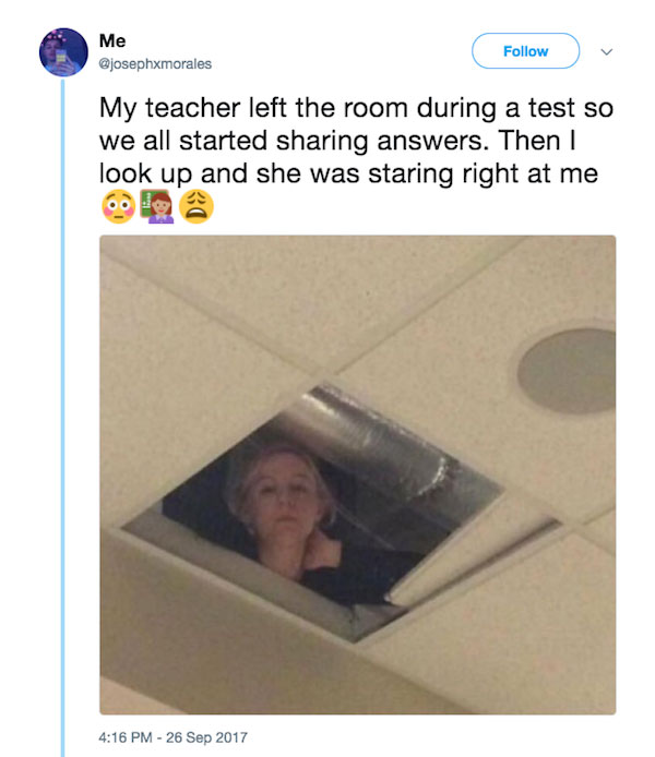 Maestra en el techo