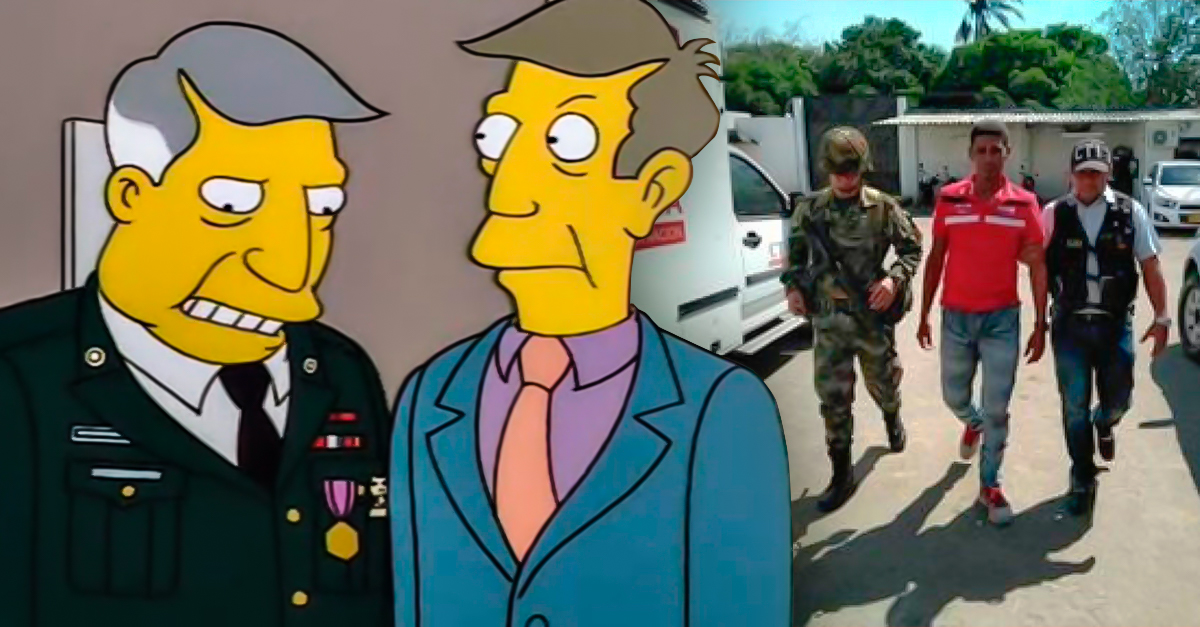 El verdadero Skinner soldado colombiano suplantó al vecino El verdadero Skinner soldado colombiano suplantó al vecino