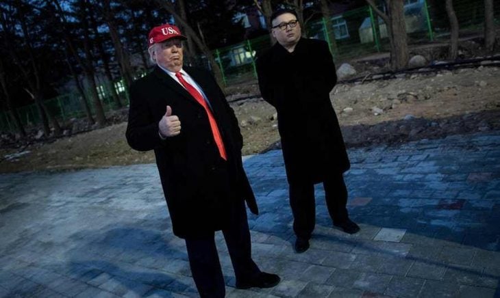 Dobles de Trump y Jong-un