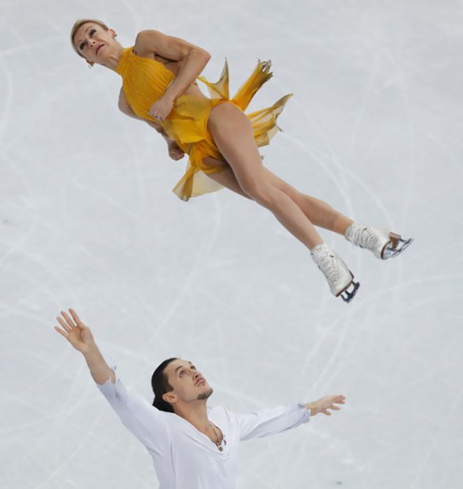 caras graciosas patinadores olímpicos 