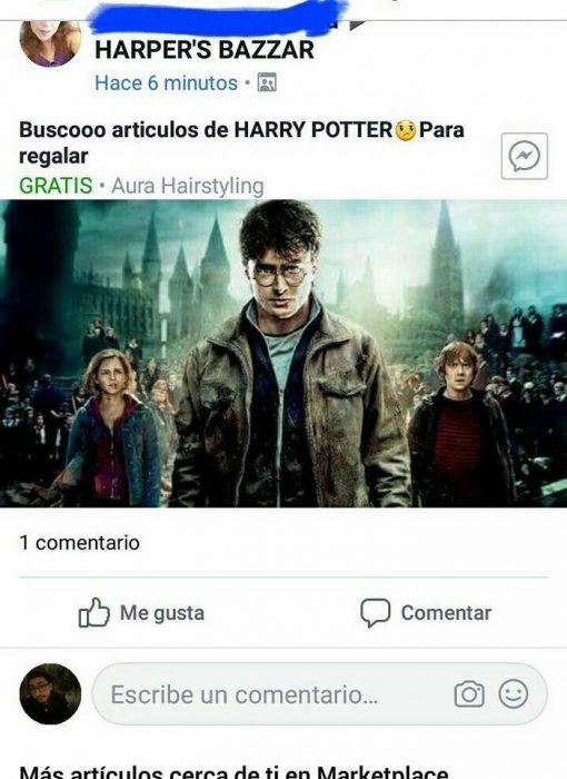 harry potter artículo