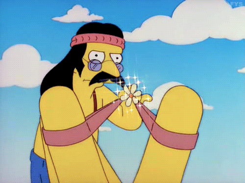 Los Simpson hippie