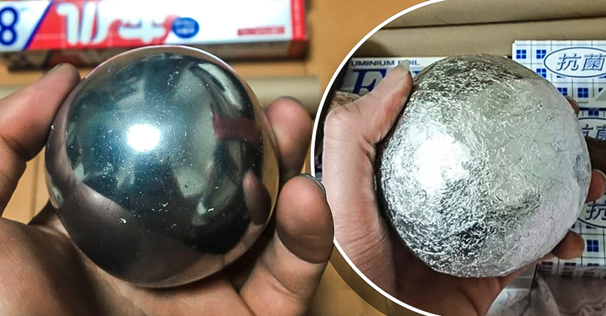 Resultado de imagen de imagenes de esferas de papel aluminio