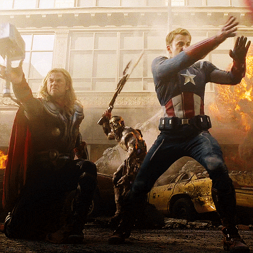Thor y Capitán América