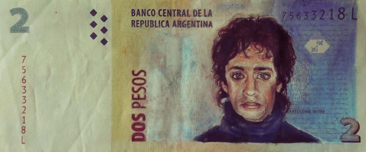 Billetes de 2 pesos en Argentina