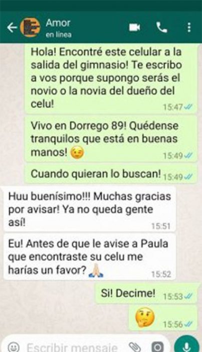 Charla en WhatsApp