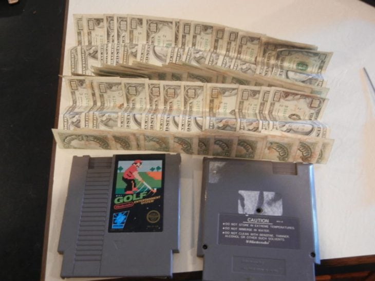 Billetes en cartuchos de Nintendo