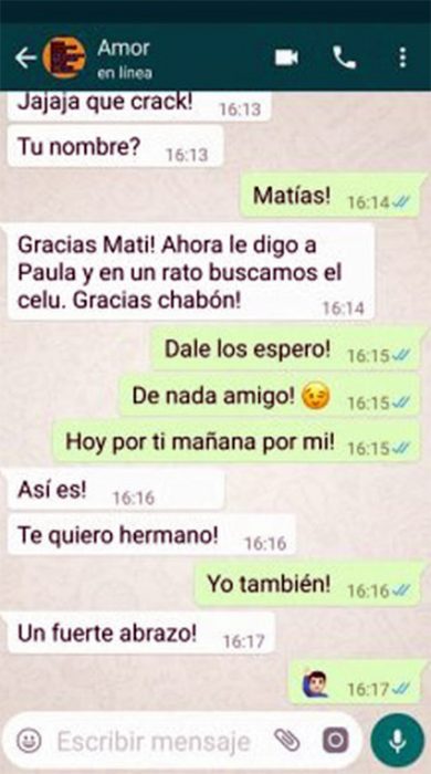 Charla en WhatsApp