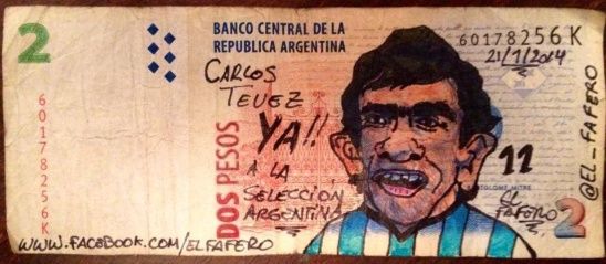 Billetes de 2 pesos en Argentina