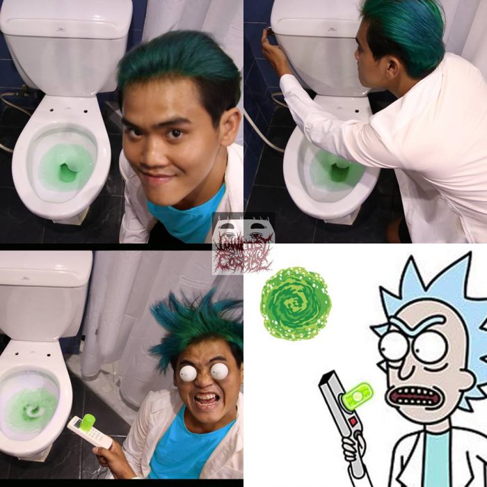 Cosplay bajo costo rick