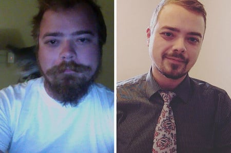 Antes y después de un alcohólico