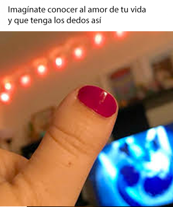 Meme de dedo chato