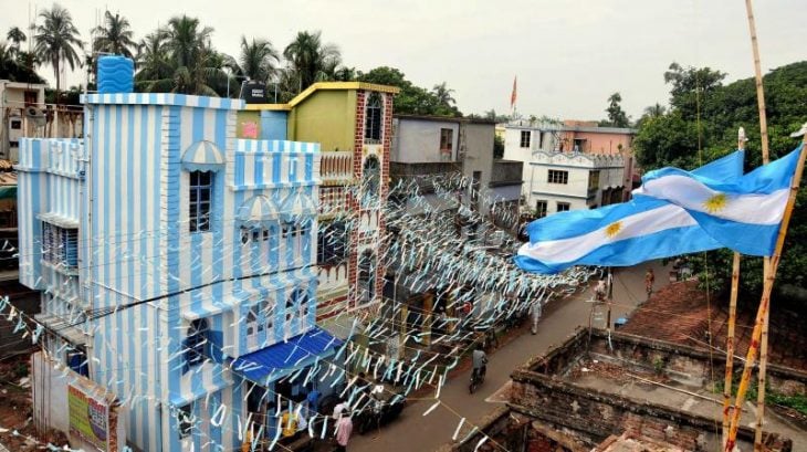 Fan de Argentina en la India