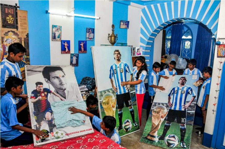 Fan de Argentina en la India