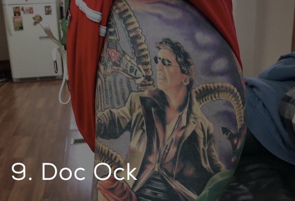 Rick Scolamiero récord en tatuajes de Marvel