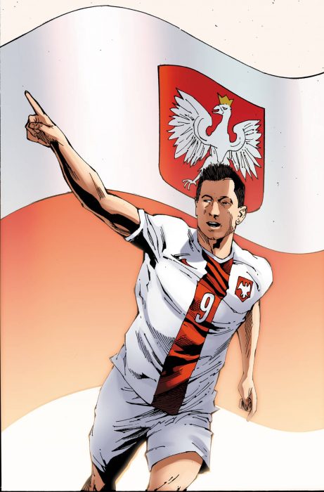 Lewandowski en cómic de Marvel