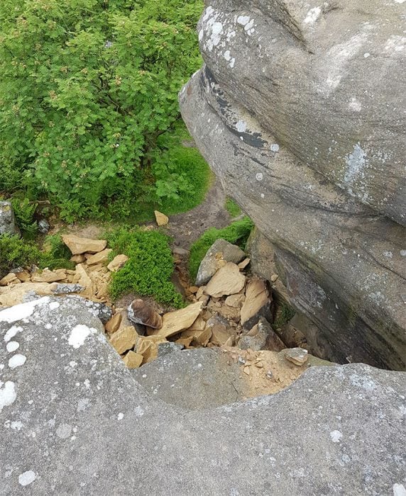 Rocas dañadas