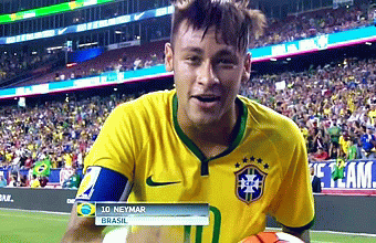 Neymar manda un beso