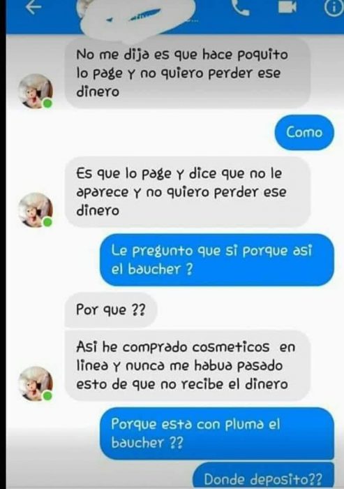 Estafa en Facebook