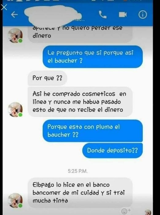 Estafa en Facebook