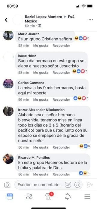 Comentarios en Facebook