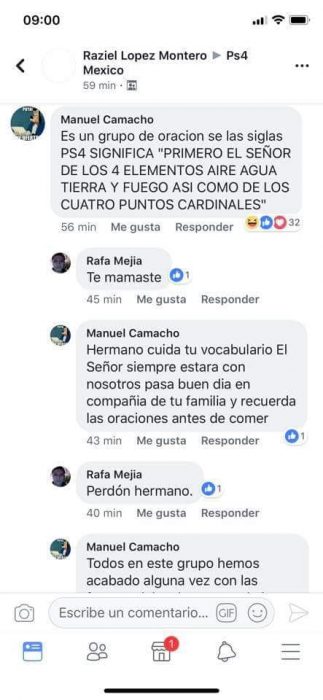 Comentarios en Facebook