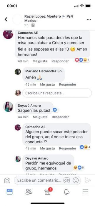 Comentarios en Facebook