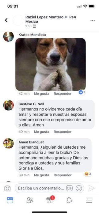 Comentarios en Facebook