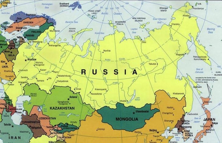 Mapa de Rusia